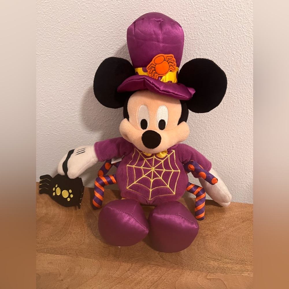 Disney Mickey Mouse Halloween Spider Web Costume Plush